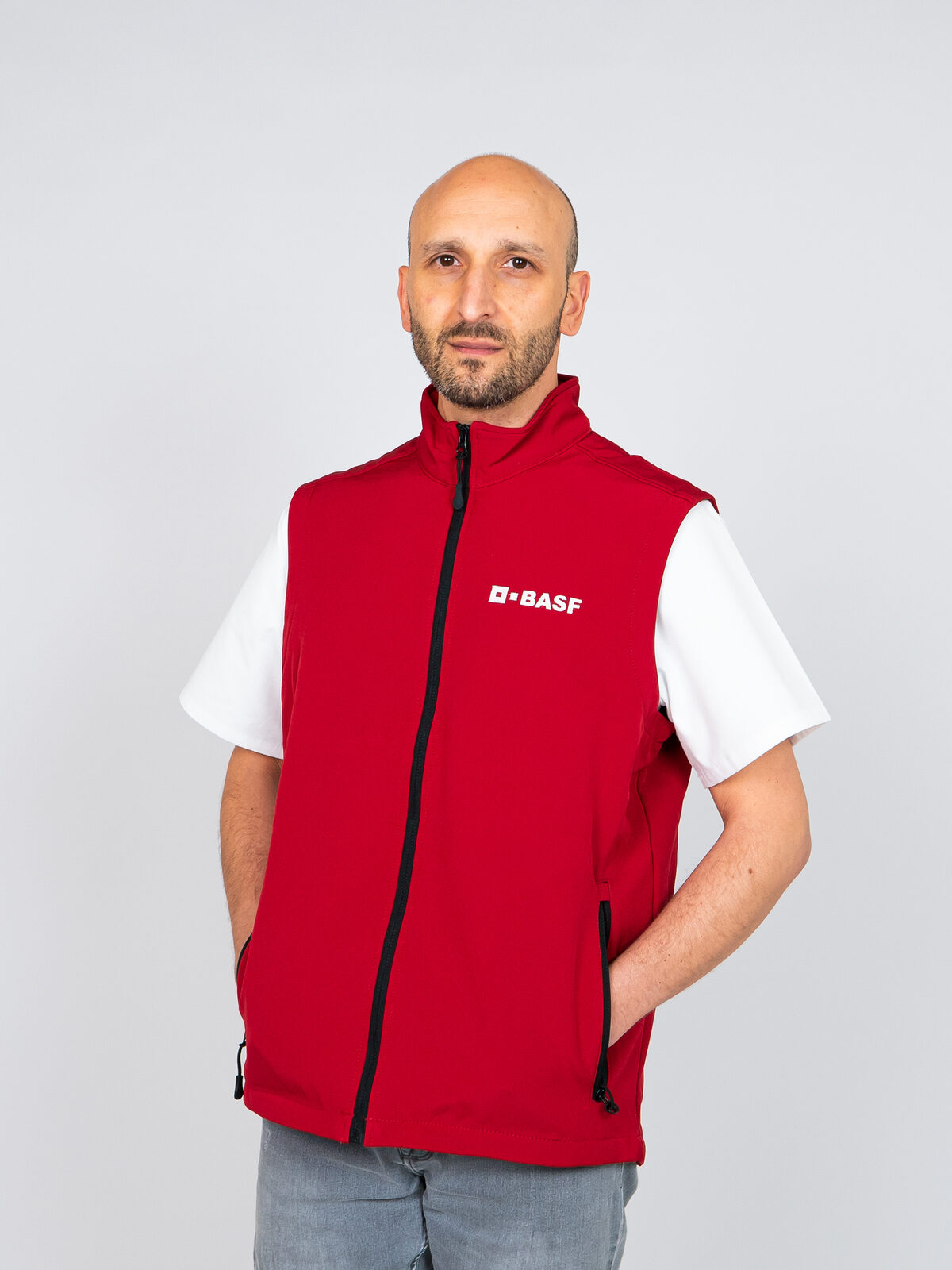 Bestickte Workwear Softshell-Weste